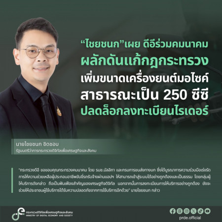 ภาพประกอบเนื้อหา: “ไชยชนก” เผย